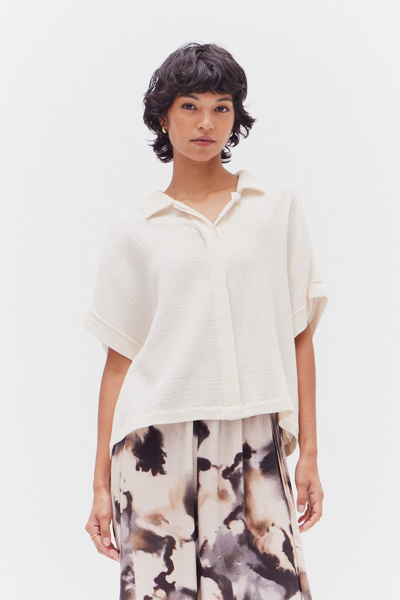 Traci Cotton Gauze Top