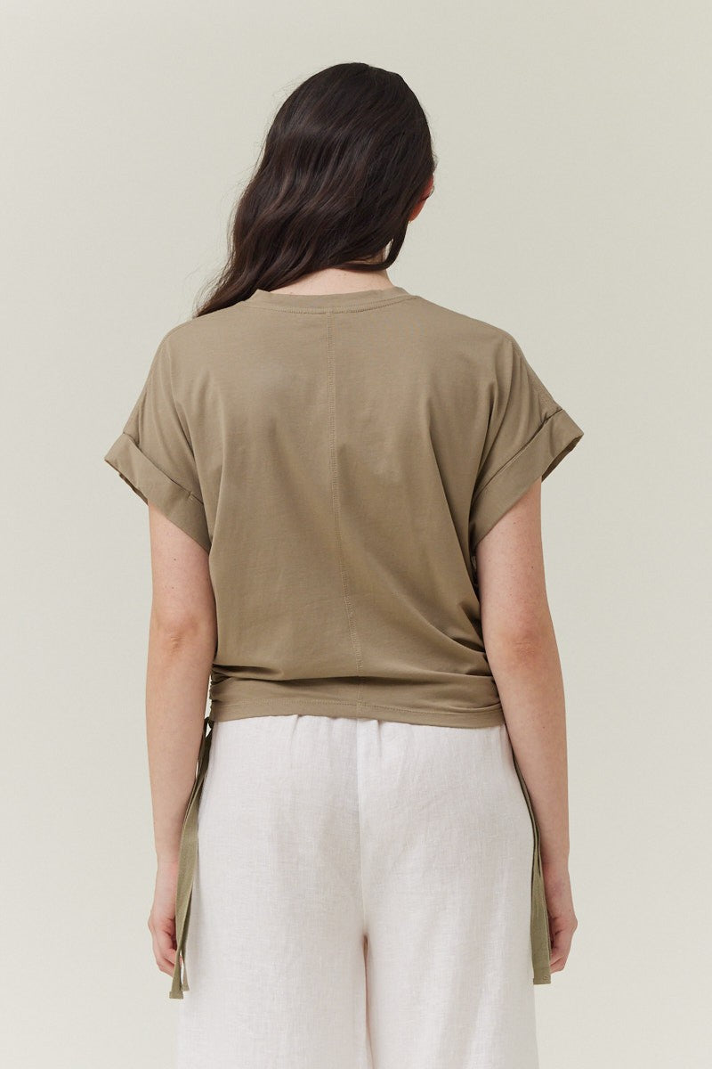 Layla Side Scrunch Tee