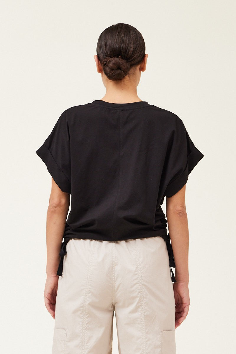Layla Side Scrunch Tee