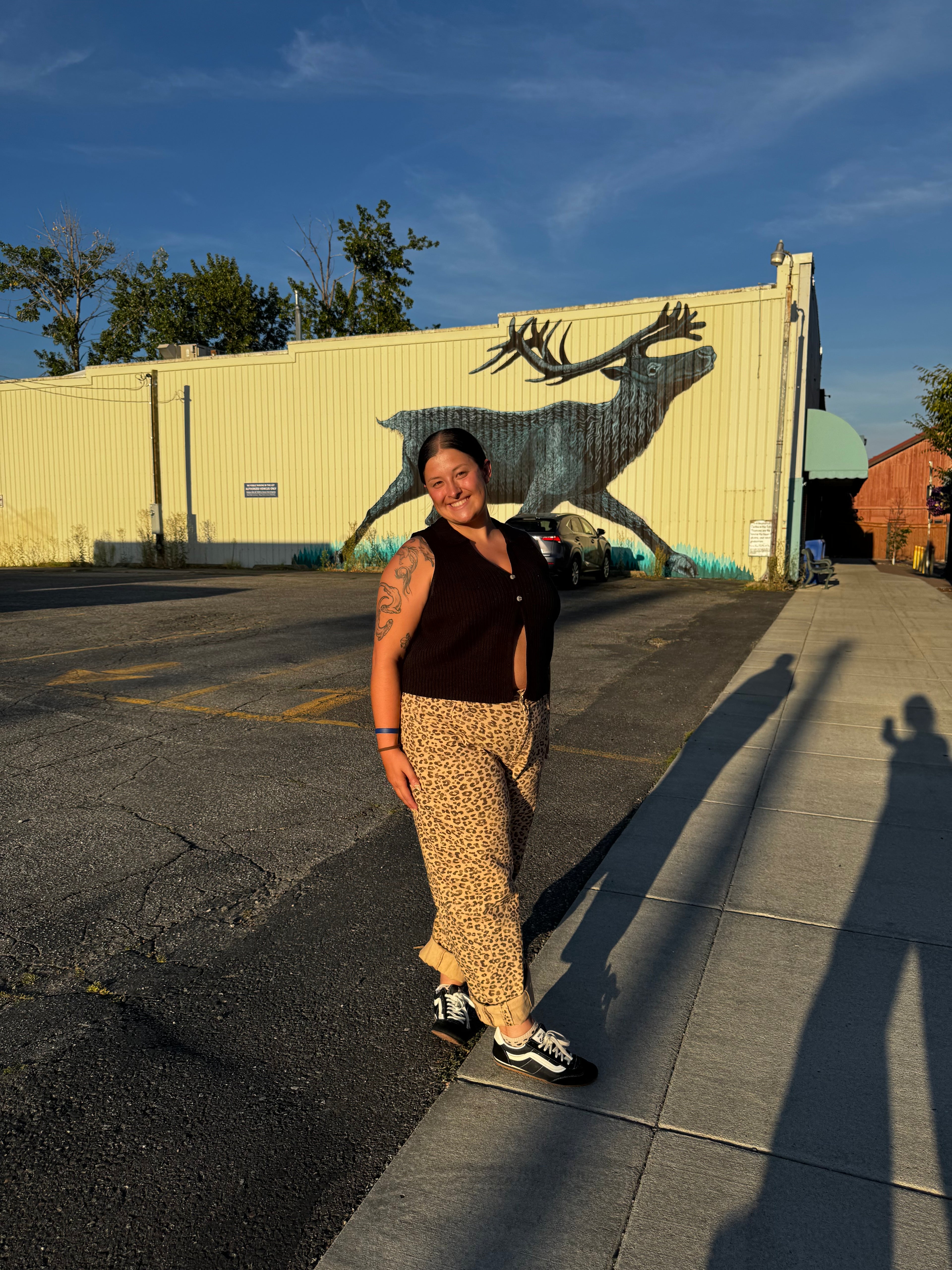 PLUS SIZE | Leopard Barrel Jeans | Risen Jeans