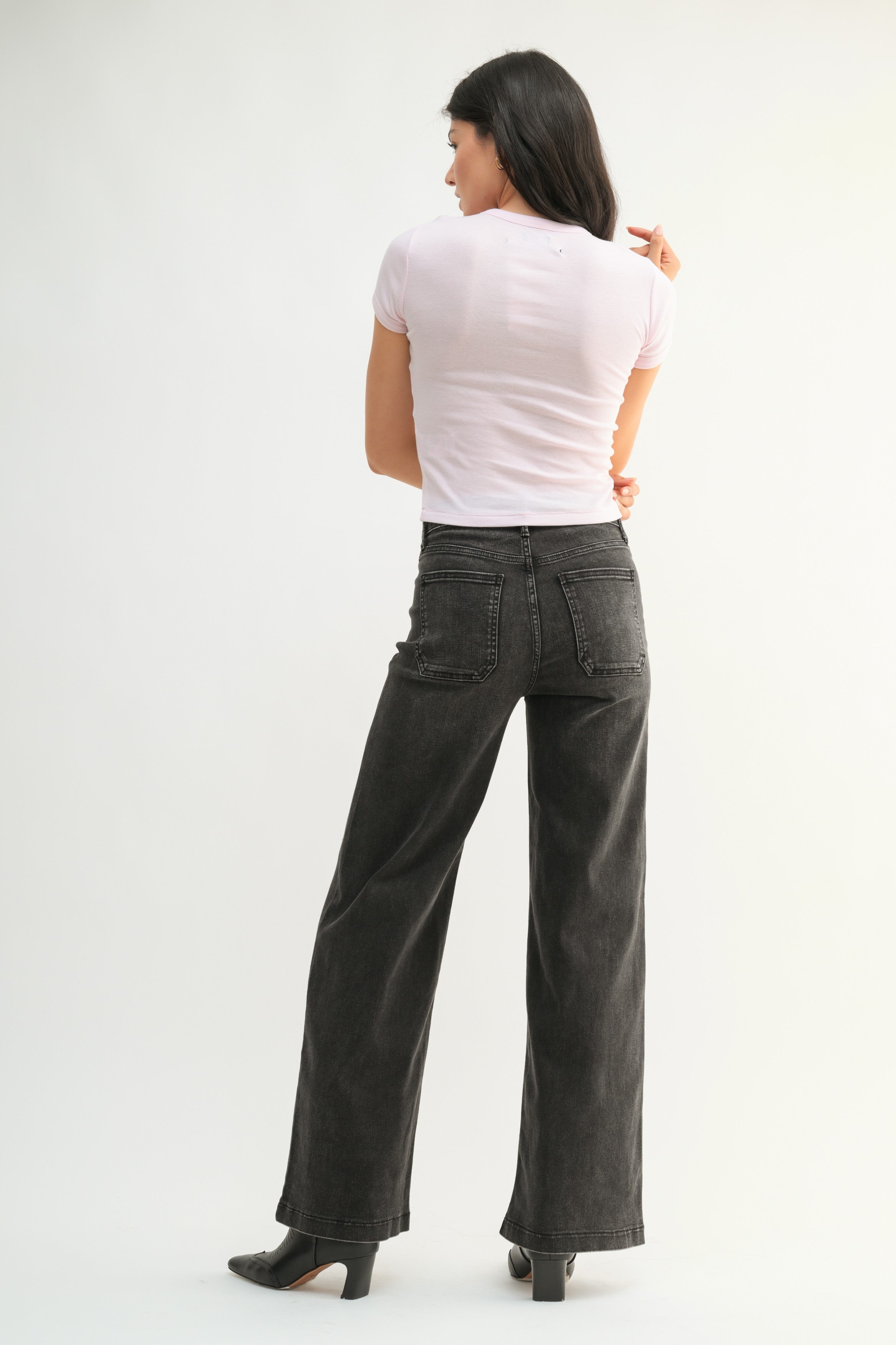 Driftcut Mini Patch Pocket Wide Leg Jeans