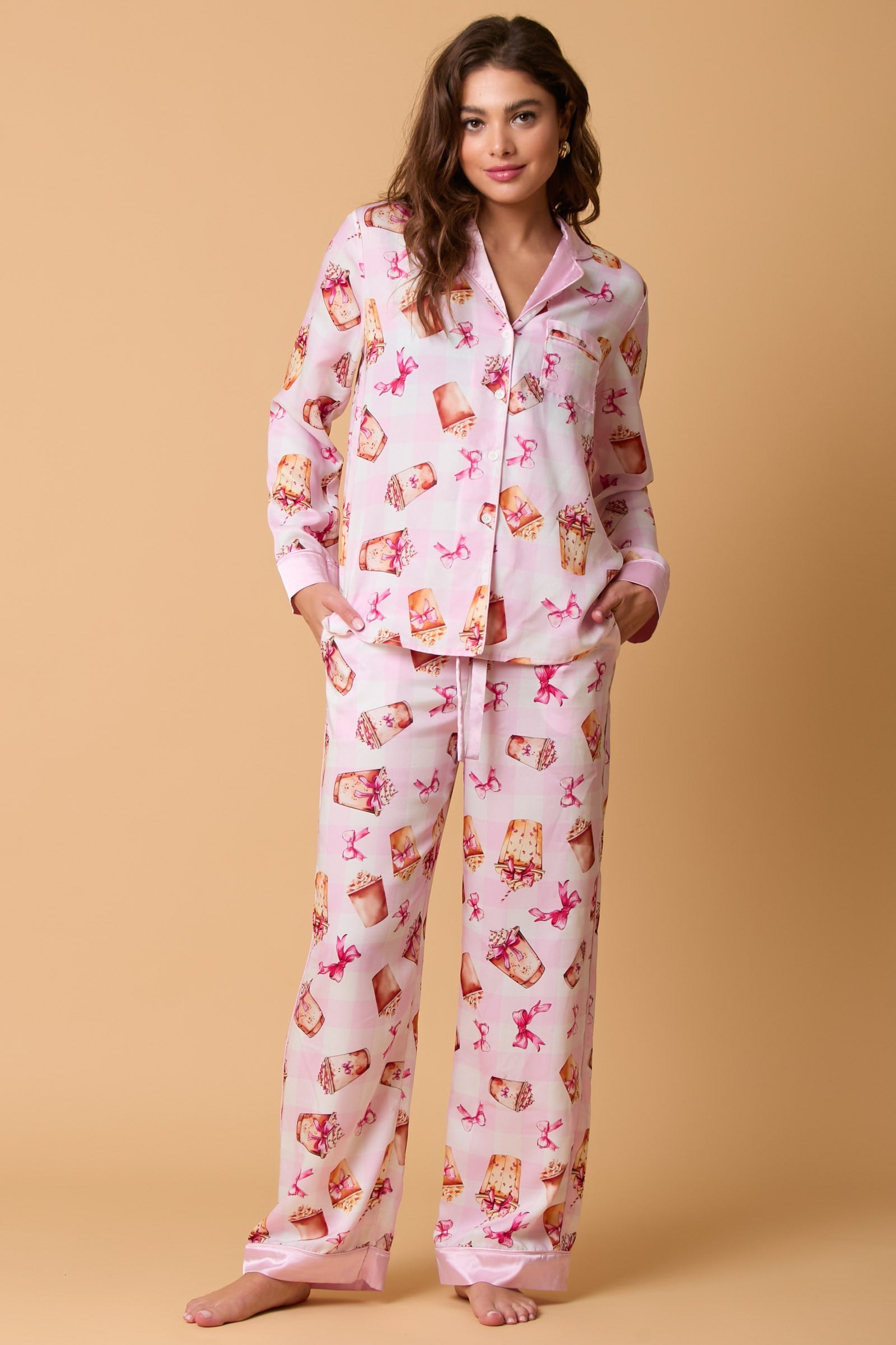 Bow & Brew Pajama Set