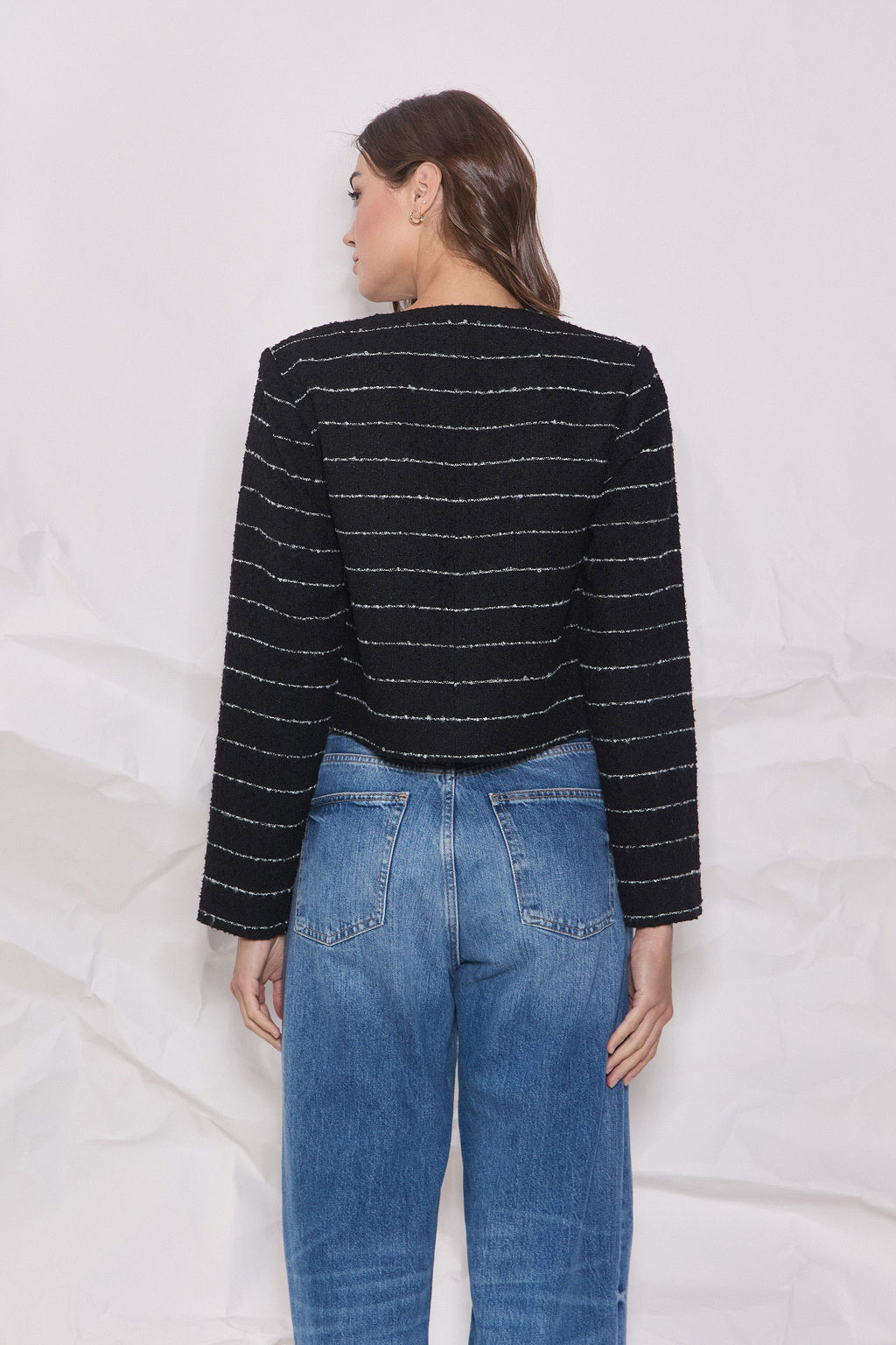 Rosalynn Stripe Tweed Jacket