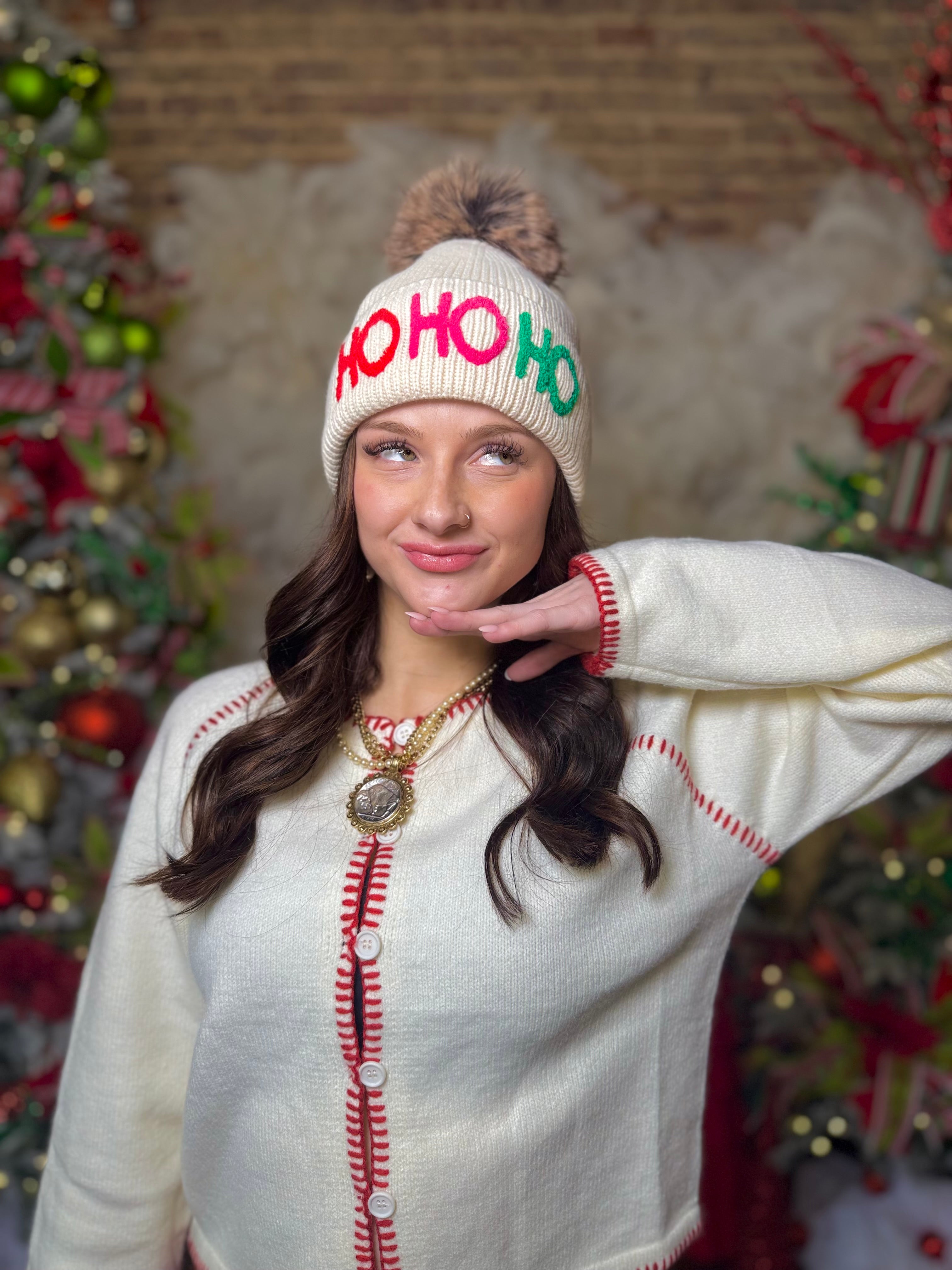 Christmas Pom Beanie