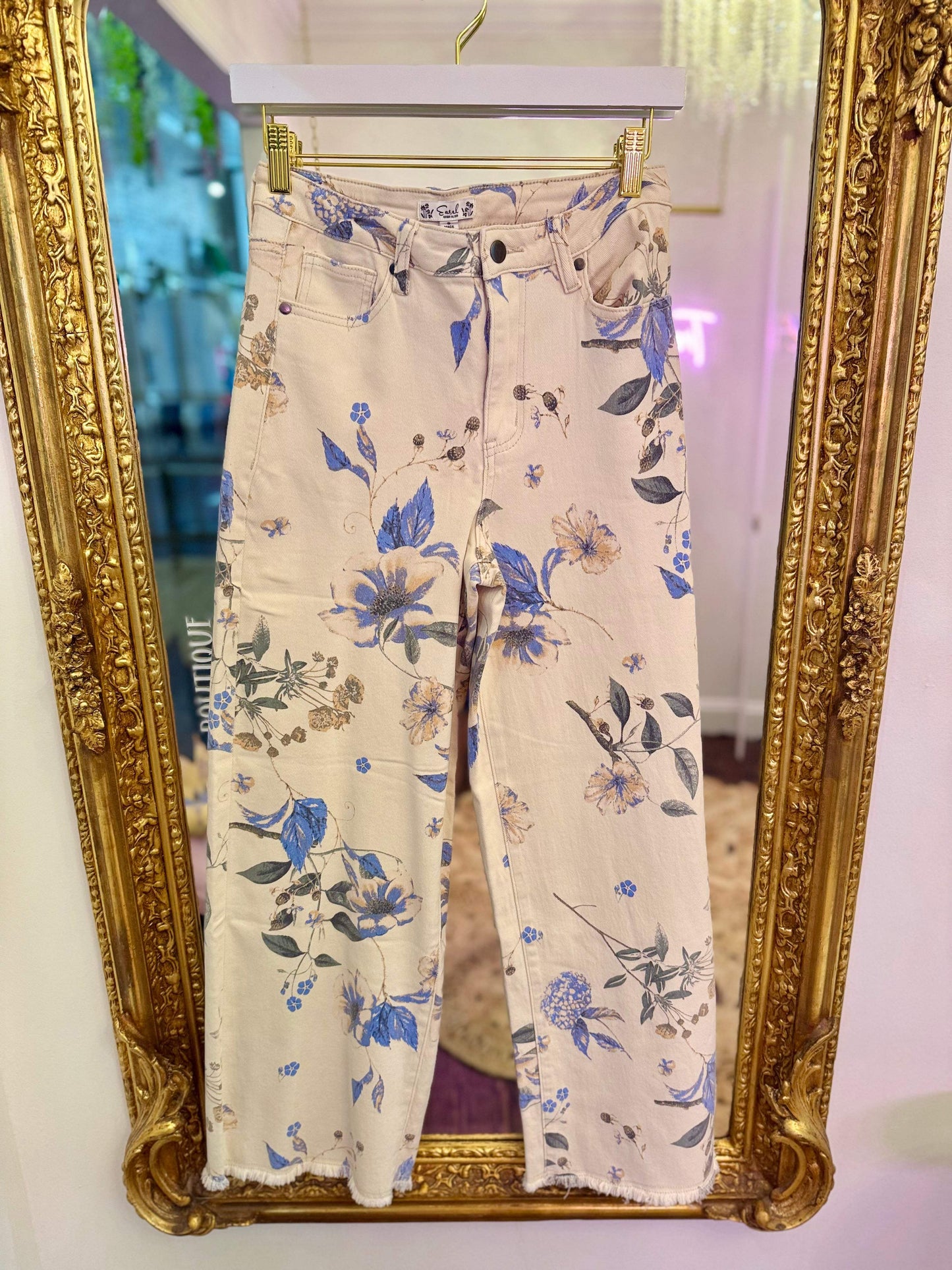 Garden Party Floral Soft Stretch Top