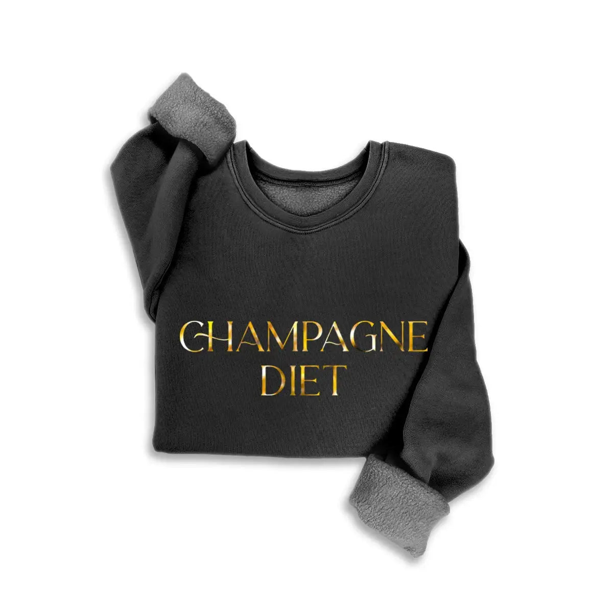 'Champagne Diet' Graphic Sweatshirt