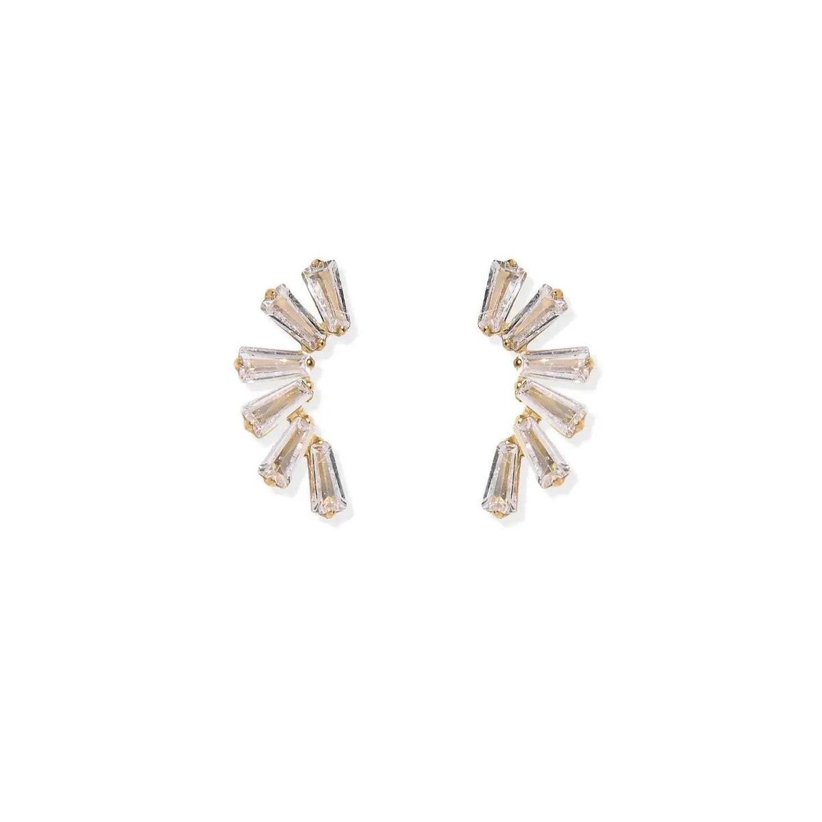 Delaney Gold Screwback Stud Earrings
