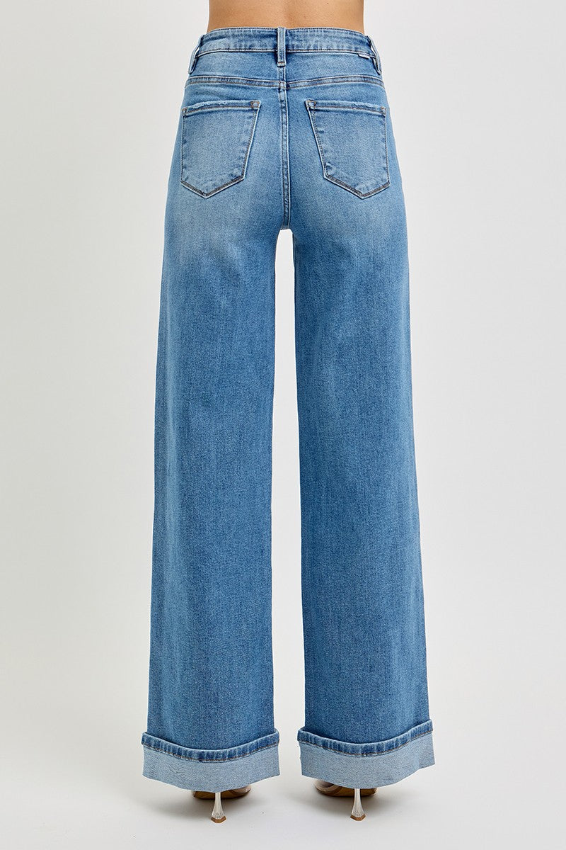 PLUS SIZE | Tummy Control High Rise Cuffed Jeans | Risen Jeans