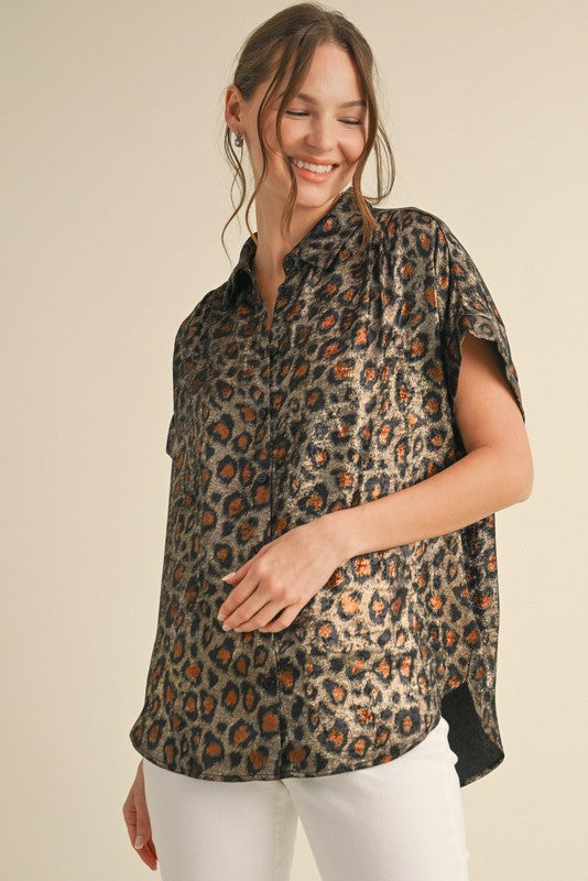 In The Jungle Leopard Blouse