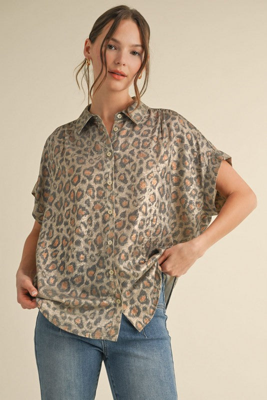 In The Jungle Leopard Blouse