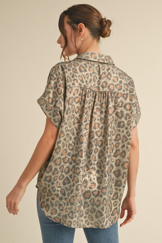 In The Jungle Leopard Blouse