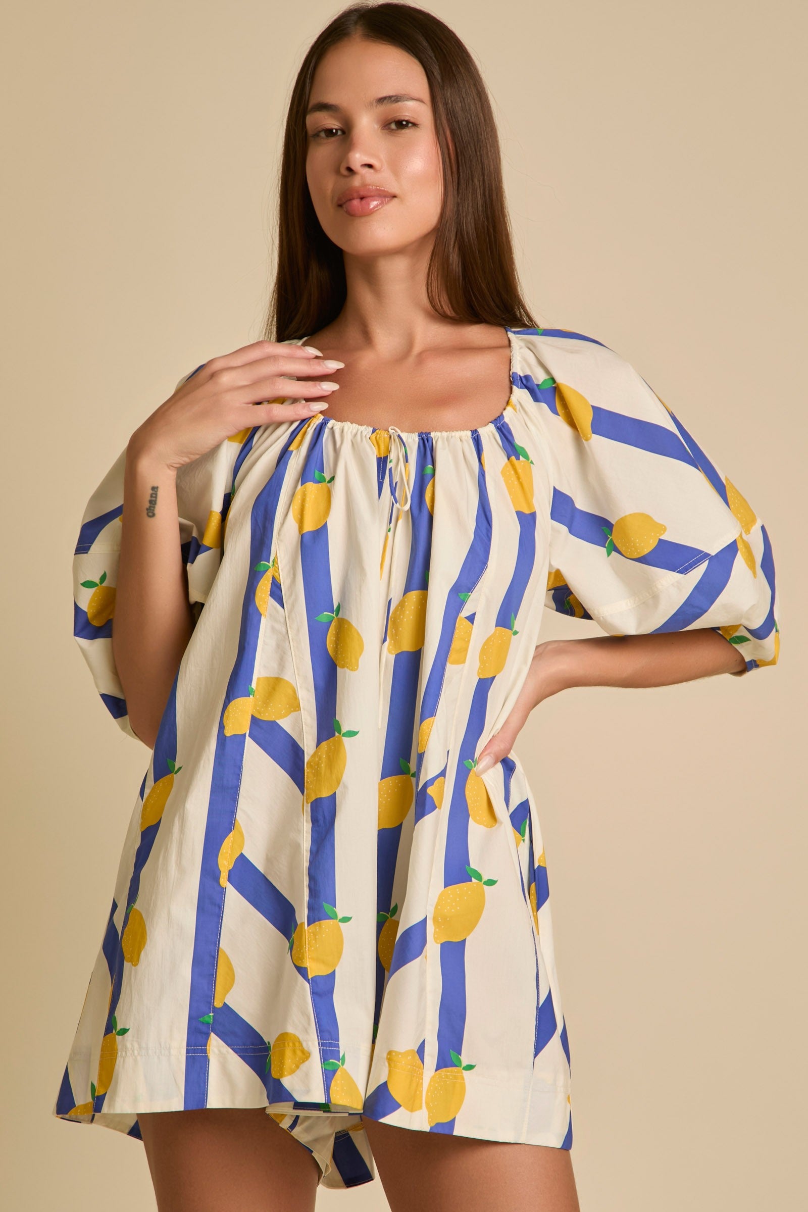 Citrus Stripes Romper