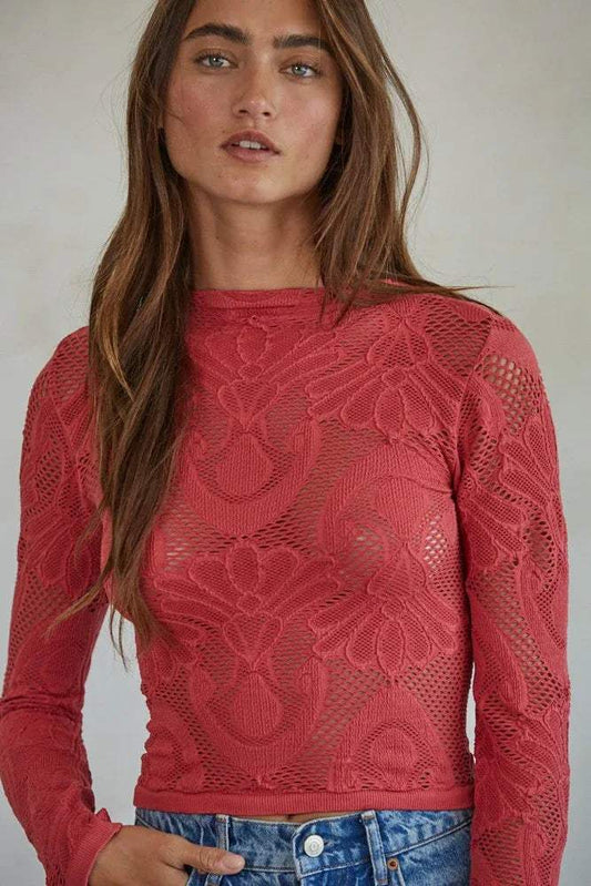 Valeria Jacquard Top