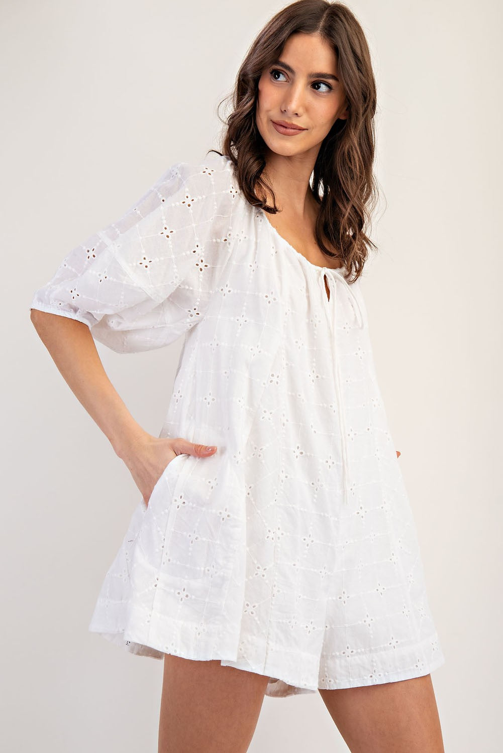 Tessa Eyelet Romper