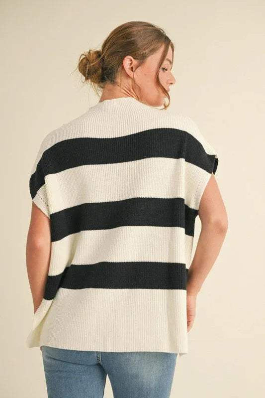 PLUS SIZE | Fallon Striped Knit Top