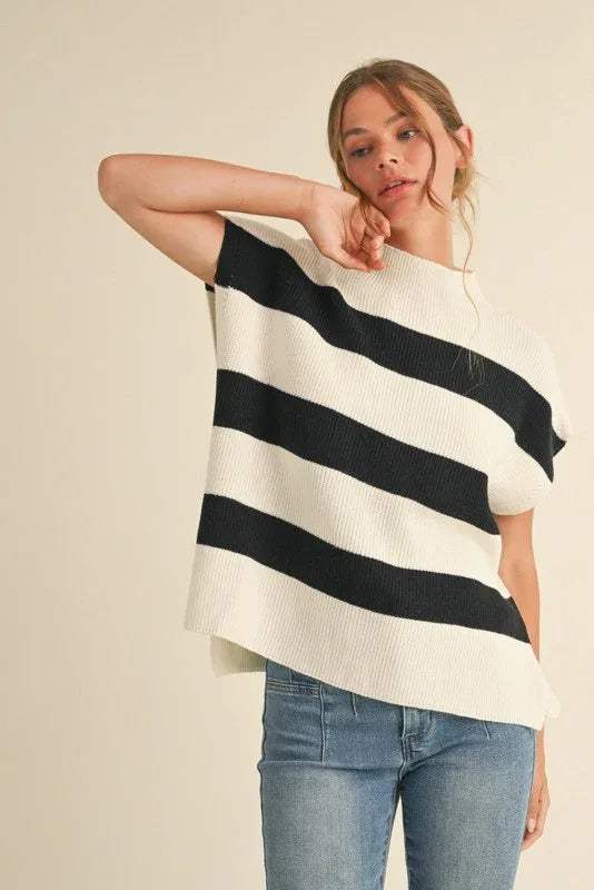 PLUS SIZE | Fallon Striped Knit Top