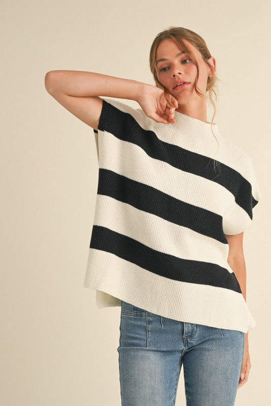 PLUS SIZE | Fallon Striped Knit Top