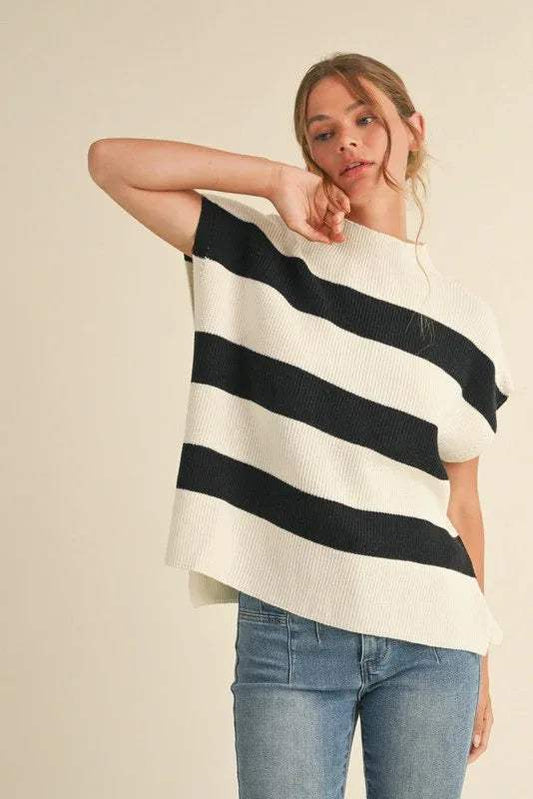 PLUS SIZE | Fallon Striped Knit Top