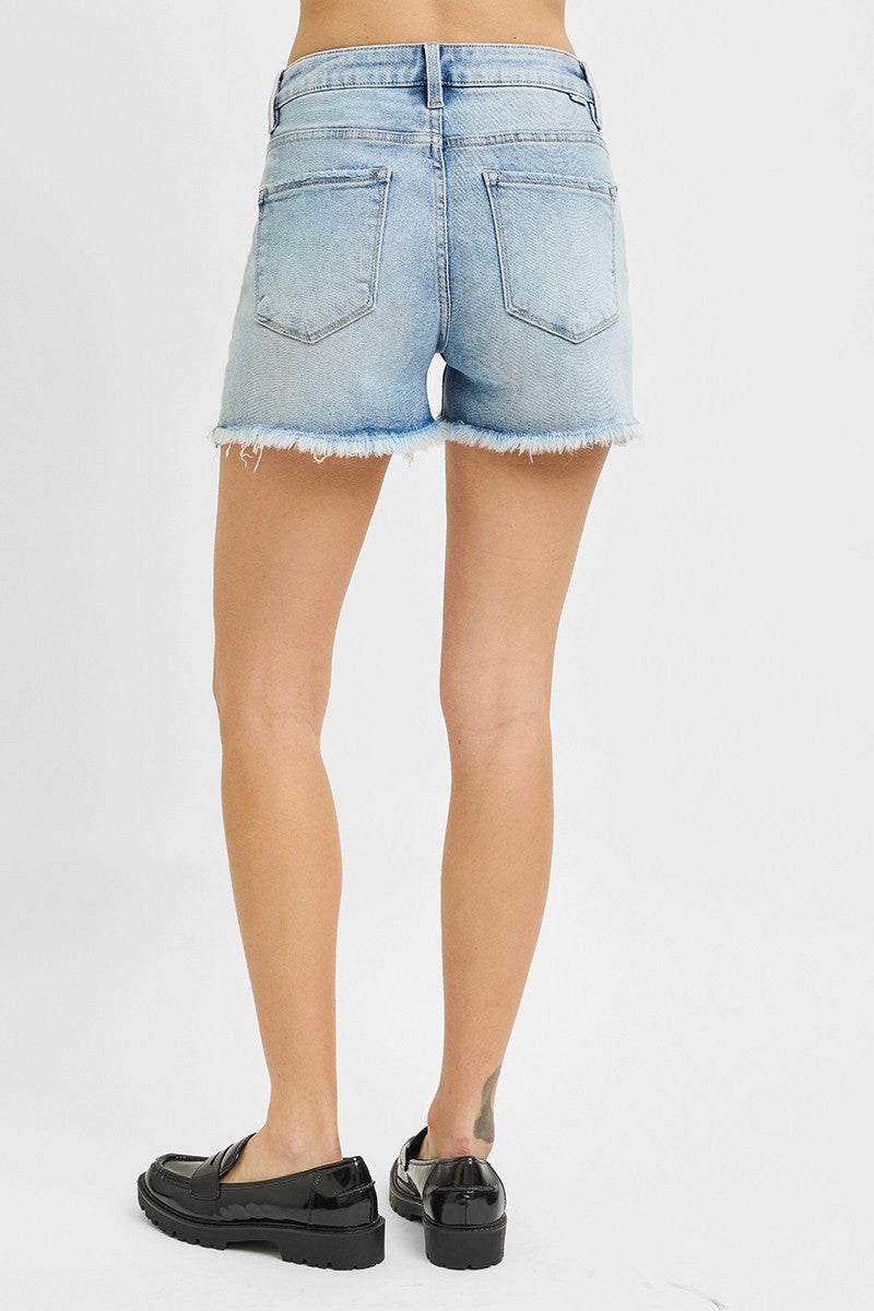 Maisie High Rise Denim Shorts | Risen Jeans