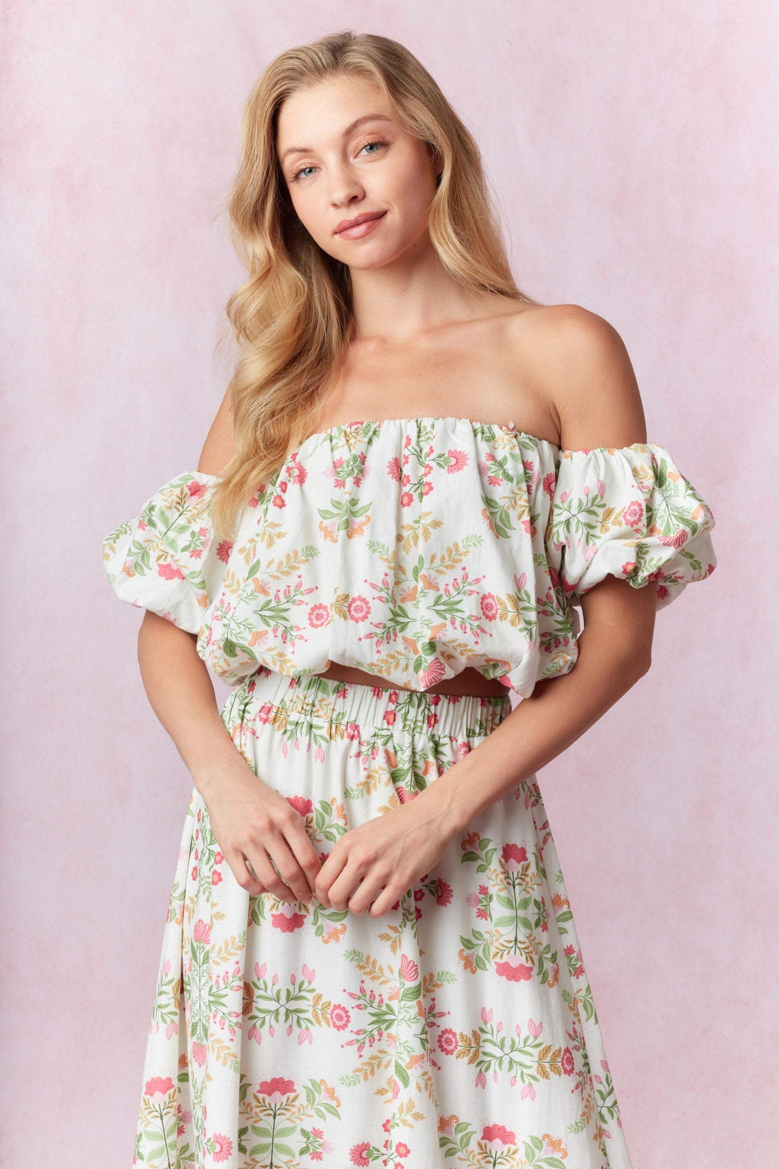 Keelee Floral Bubble Top