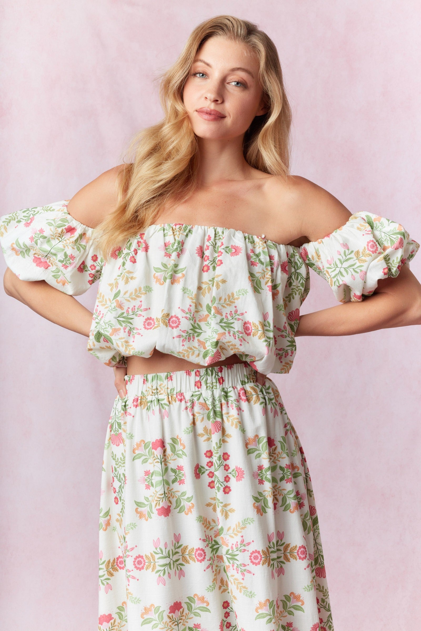 Keelee Floral Bubble Top