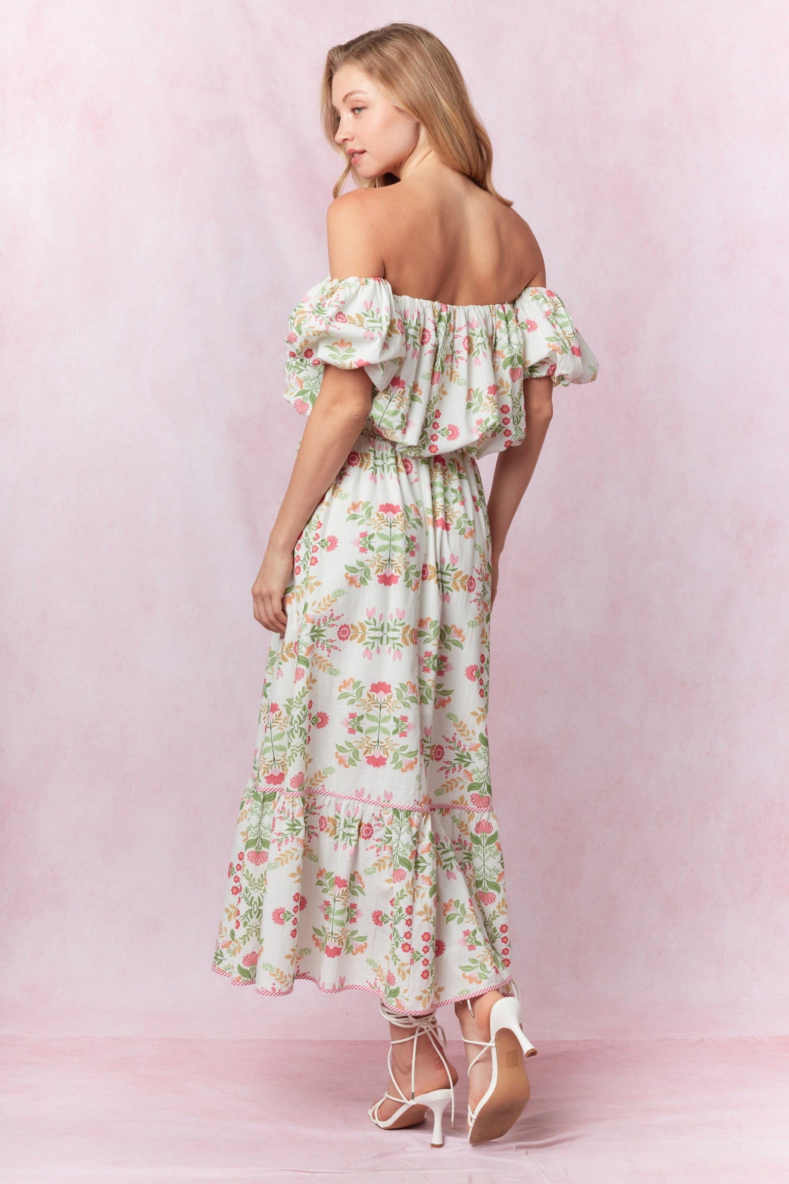 Keelee Floral Midi Skirt