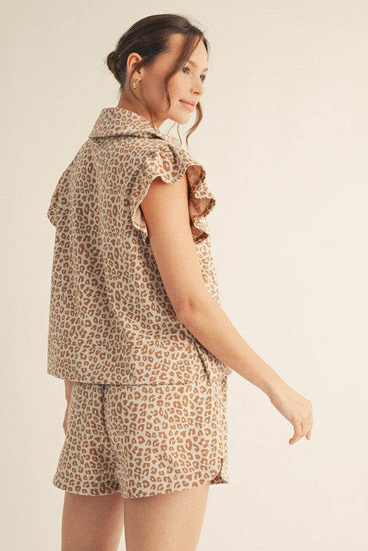 Rhea Leopard Print Set