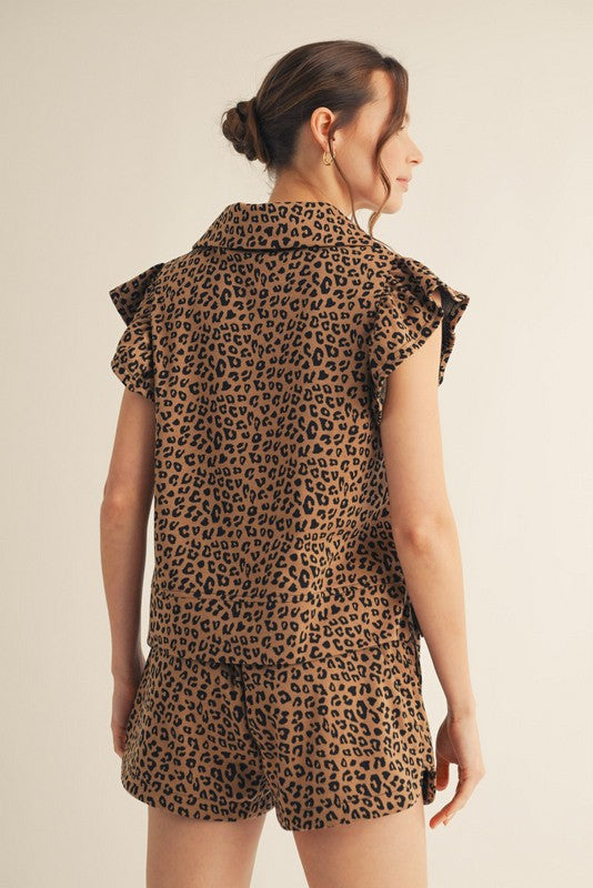 Rhea Leopard Print Set
