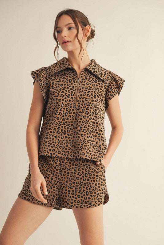 Rhea Leopard Print Set