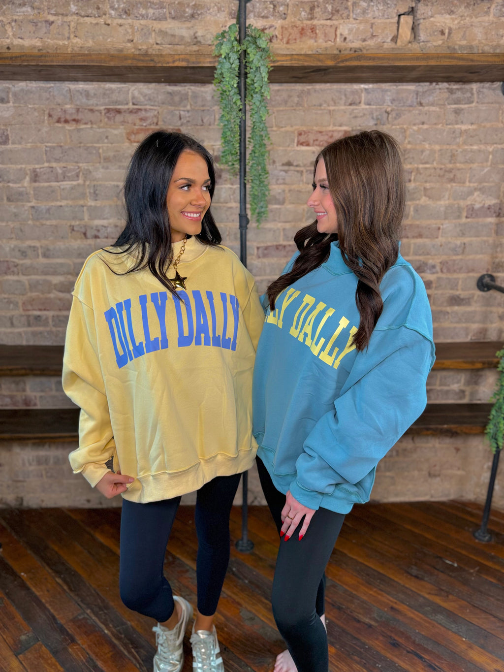 Dilly Dally Mock Neck Sweatshirt