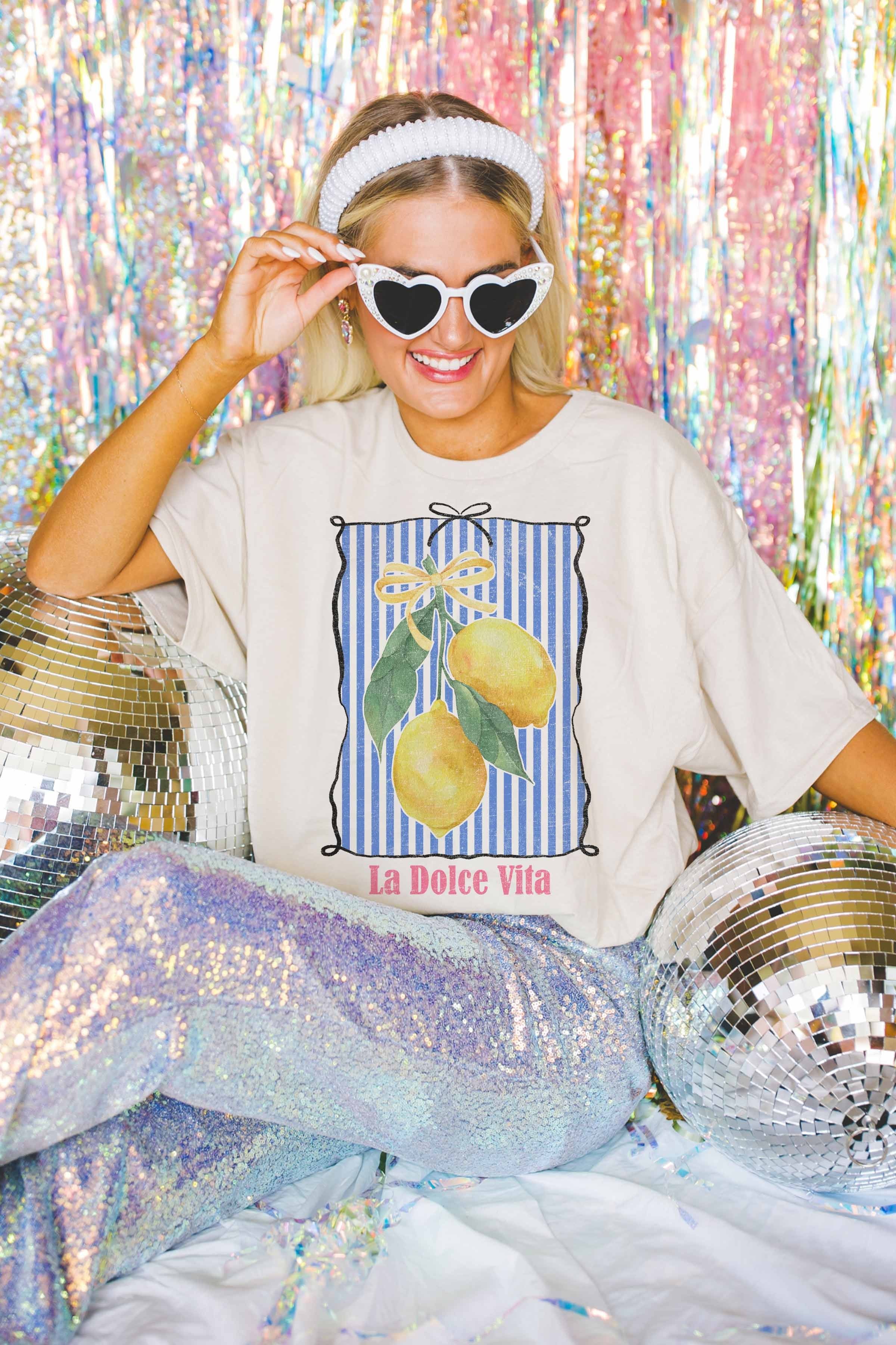 La Dolce Vita Lemon Graphic Tee