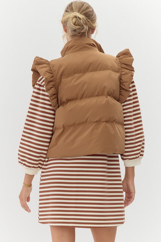 Thistleyn Front Bow Puffer Vest