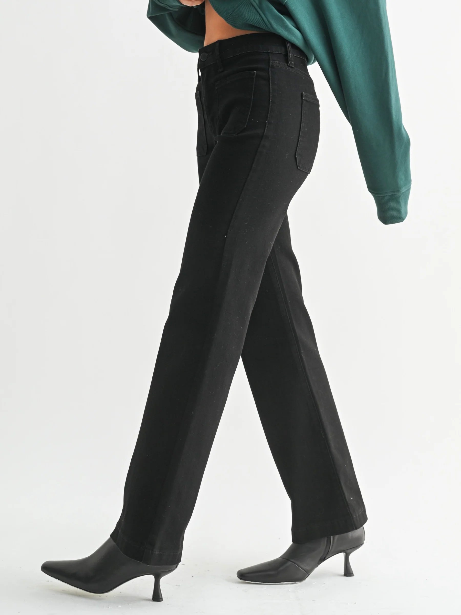 Driftcut Mini Patch Pocket Flare Jeans