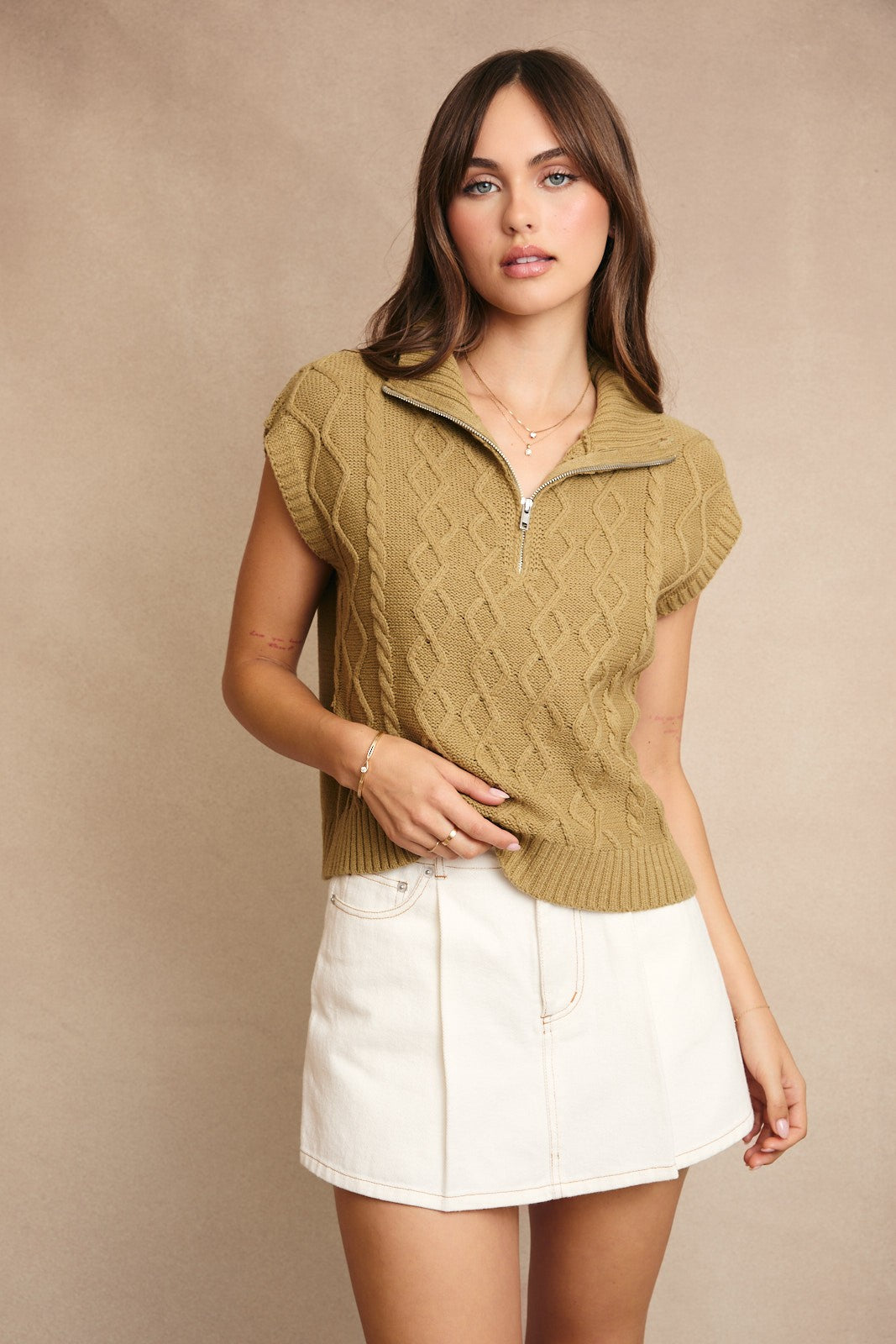 Poet's Dream Cable-knit Sweater