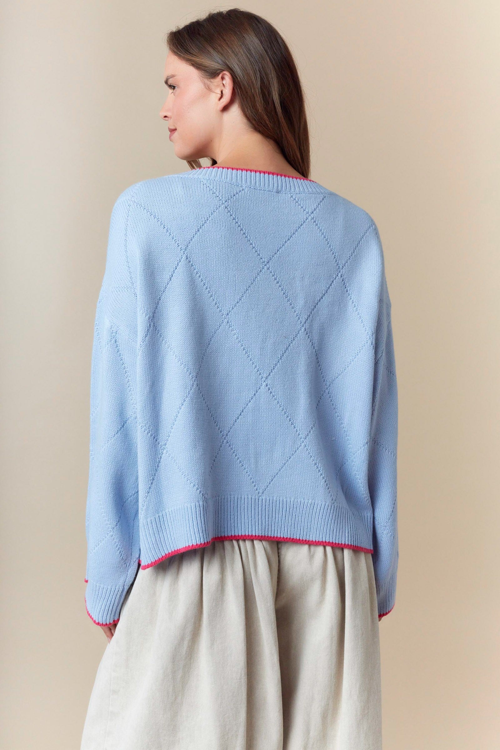 Rustic Rose Jacquard Sweater