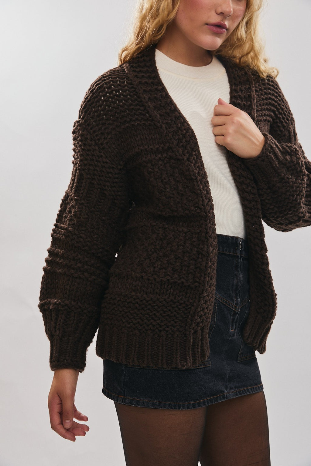 Skybound Oversized Chunky Knit Cardigan