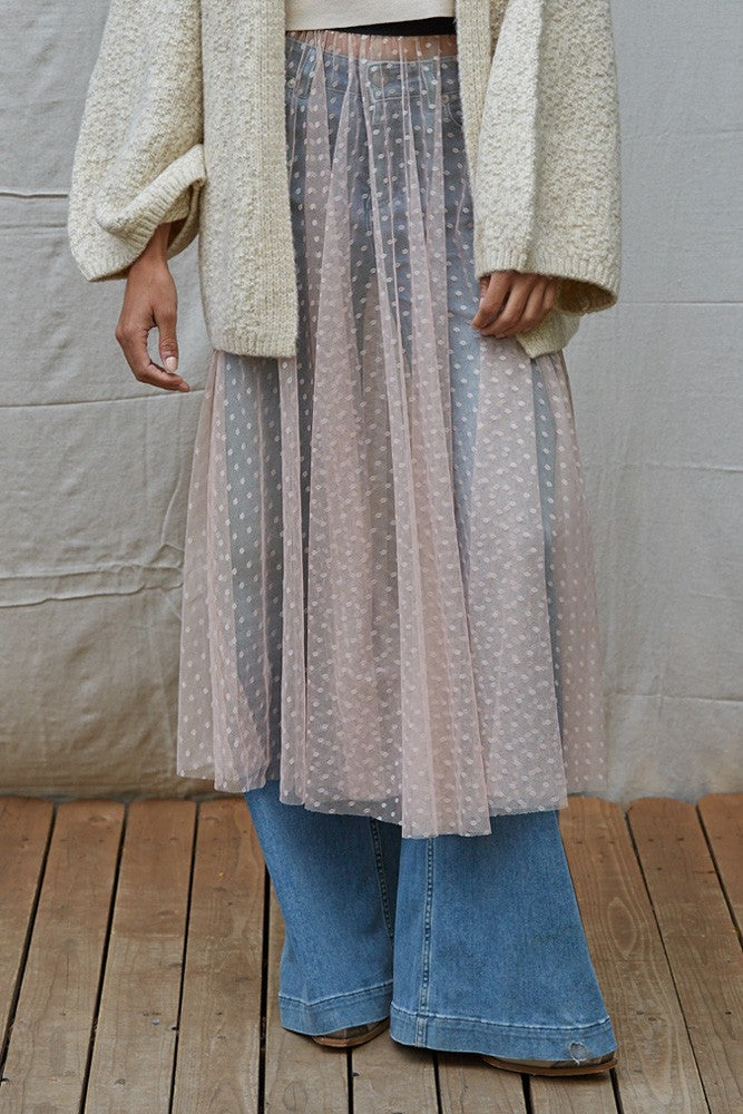 Evermore Sheer Mesh Skirt