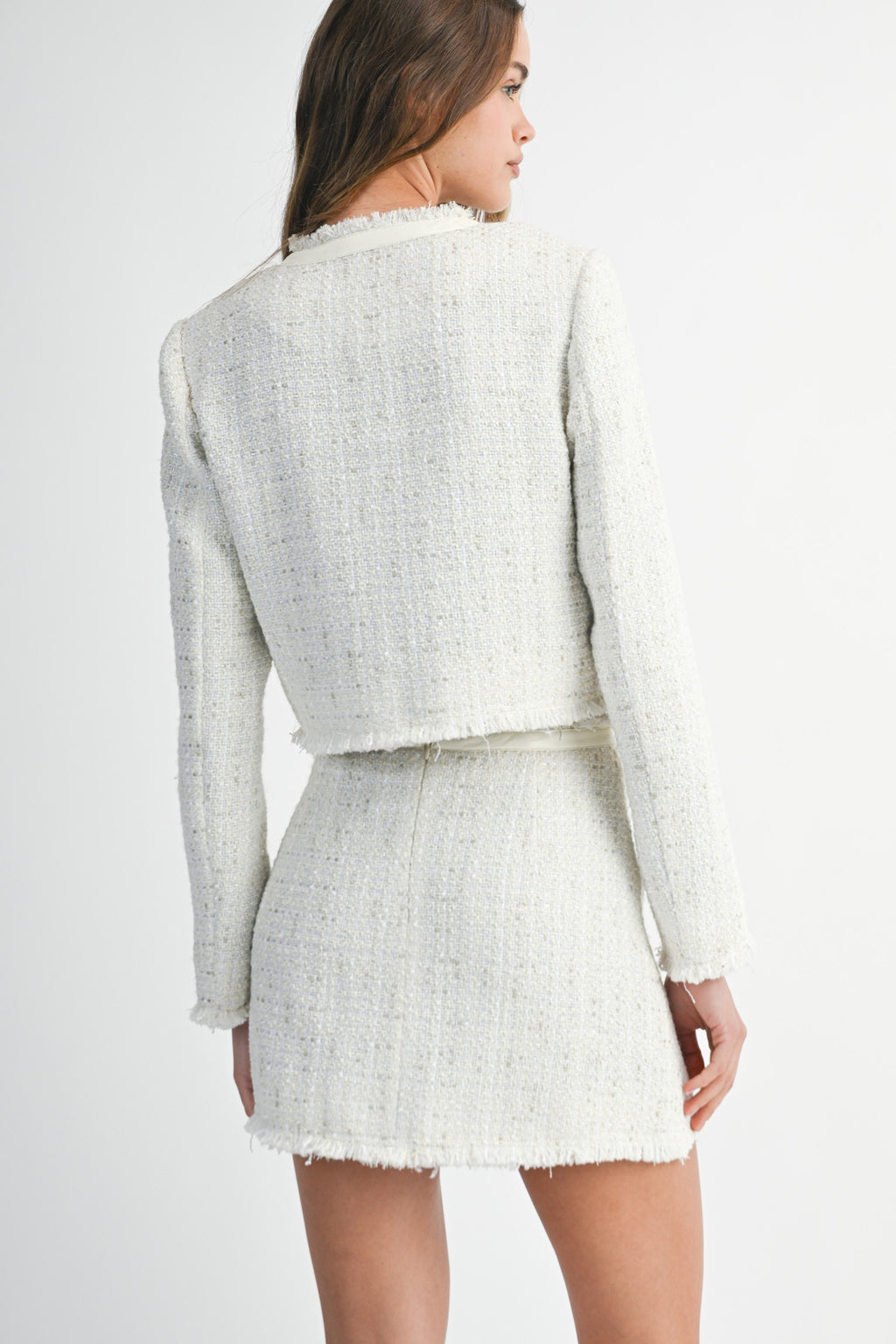 Hearth & Hall Textured Tweed Jacket Set
