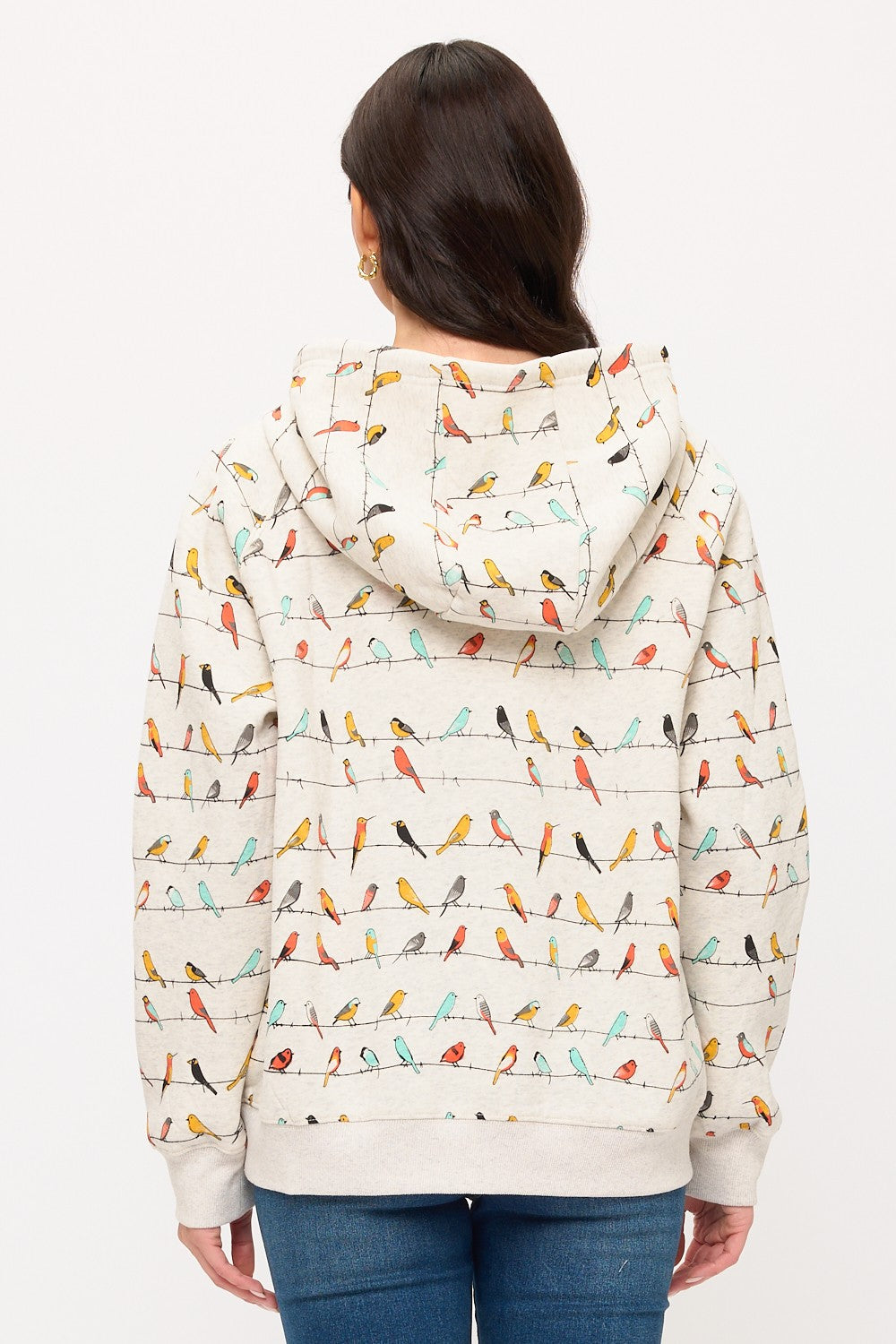 Chripy Birds Zip Up Hoodie