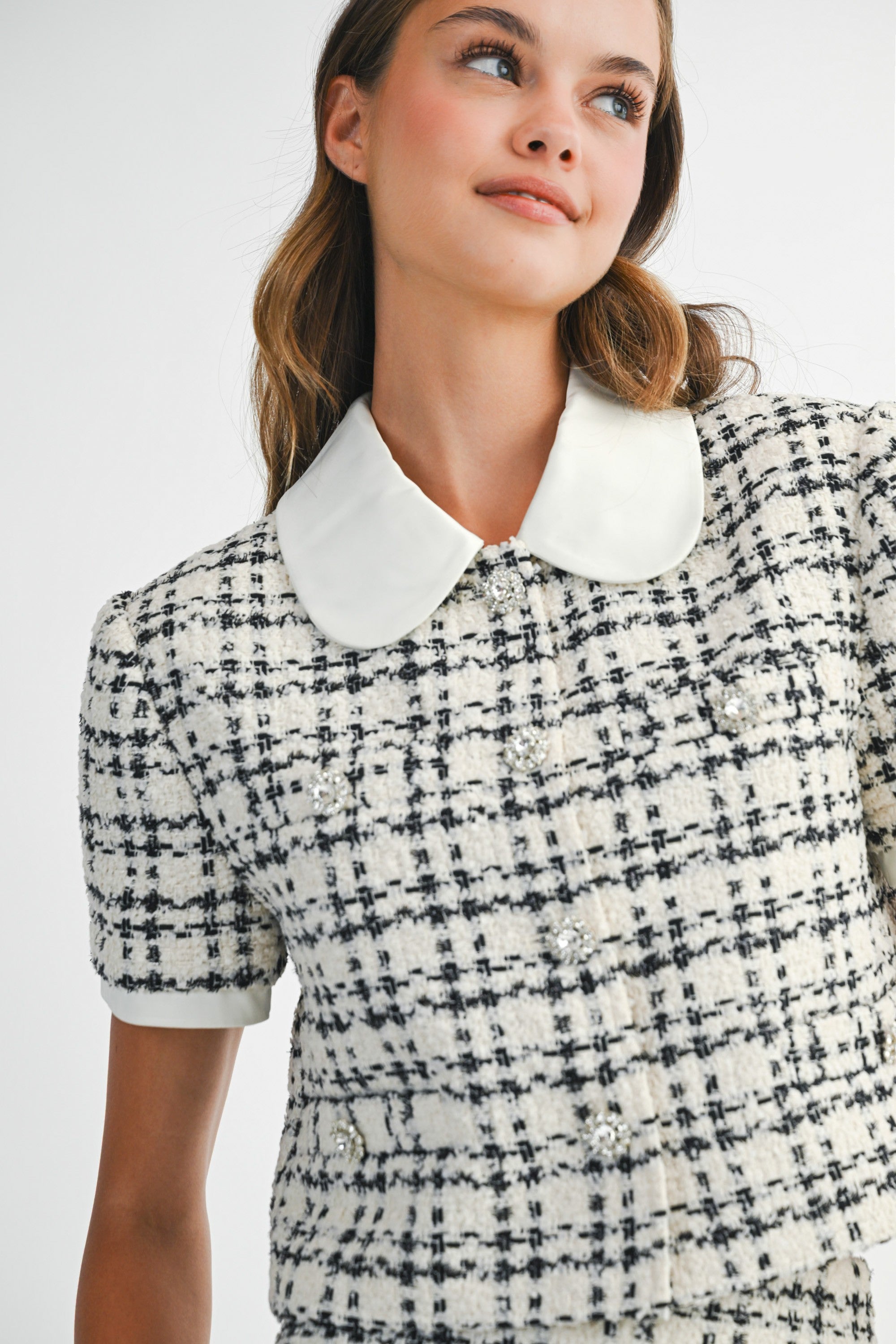 Vintage Terrace Rhinestone Tweed Set