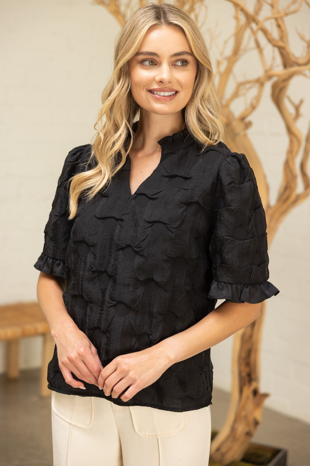 Fireside Textured Top