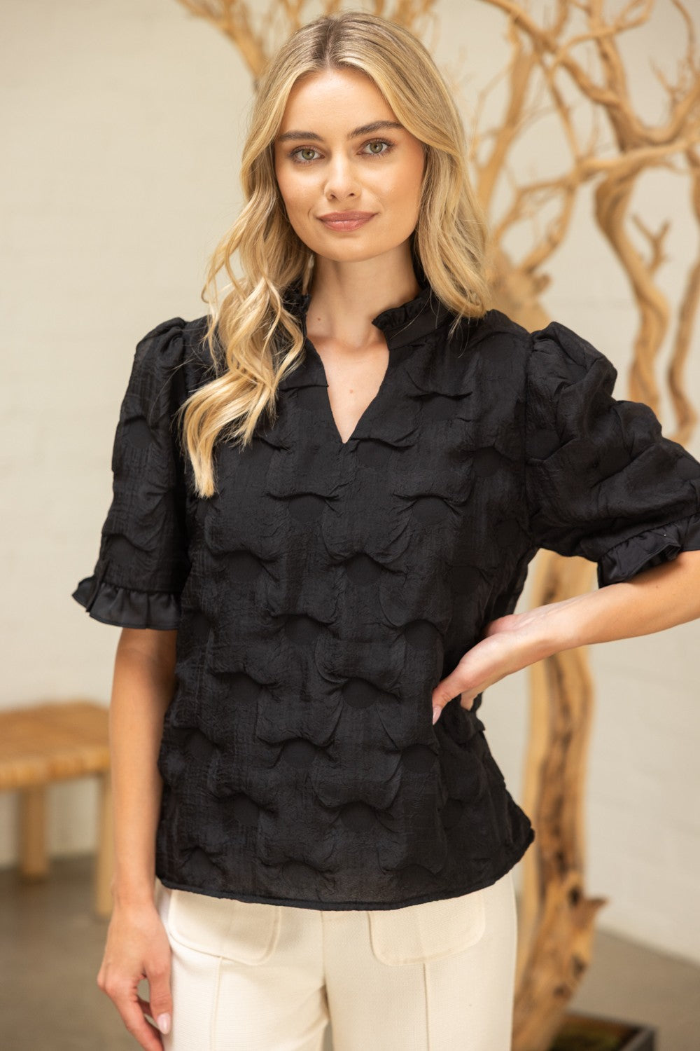 Fireside Textured Top