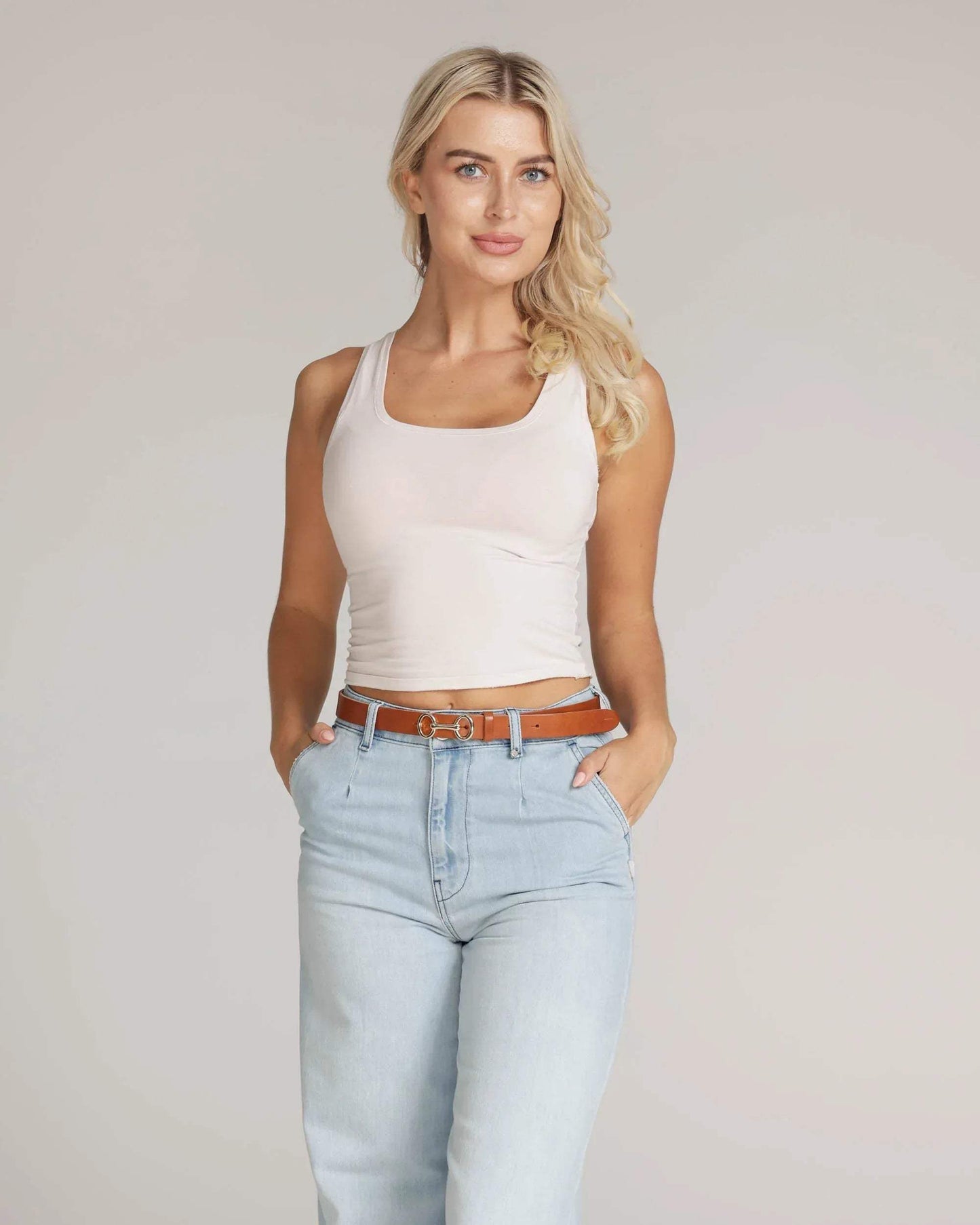Carel Horse-Bit Leather Belt