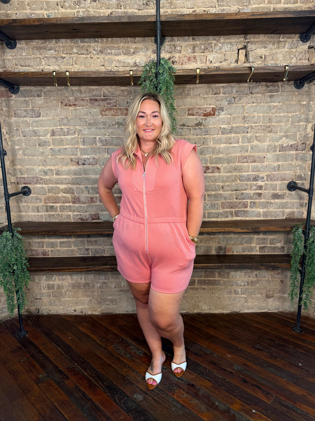 Stevie Zip-Up Romper | PLUS SIZE AVAILABLE