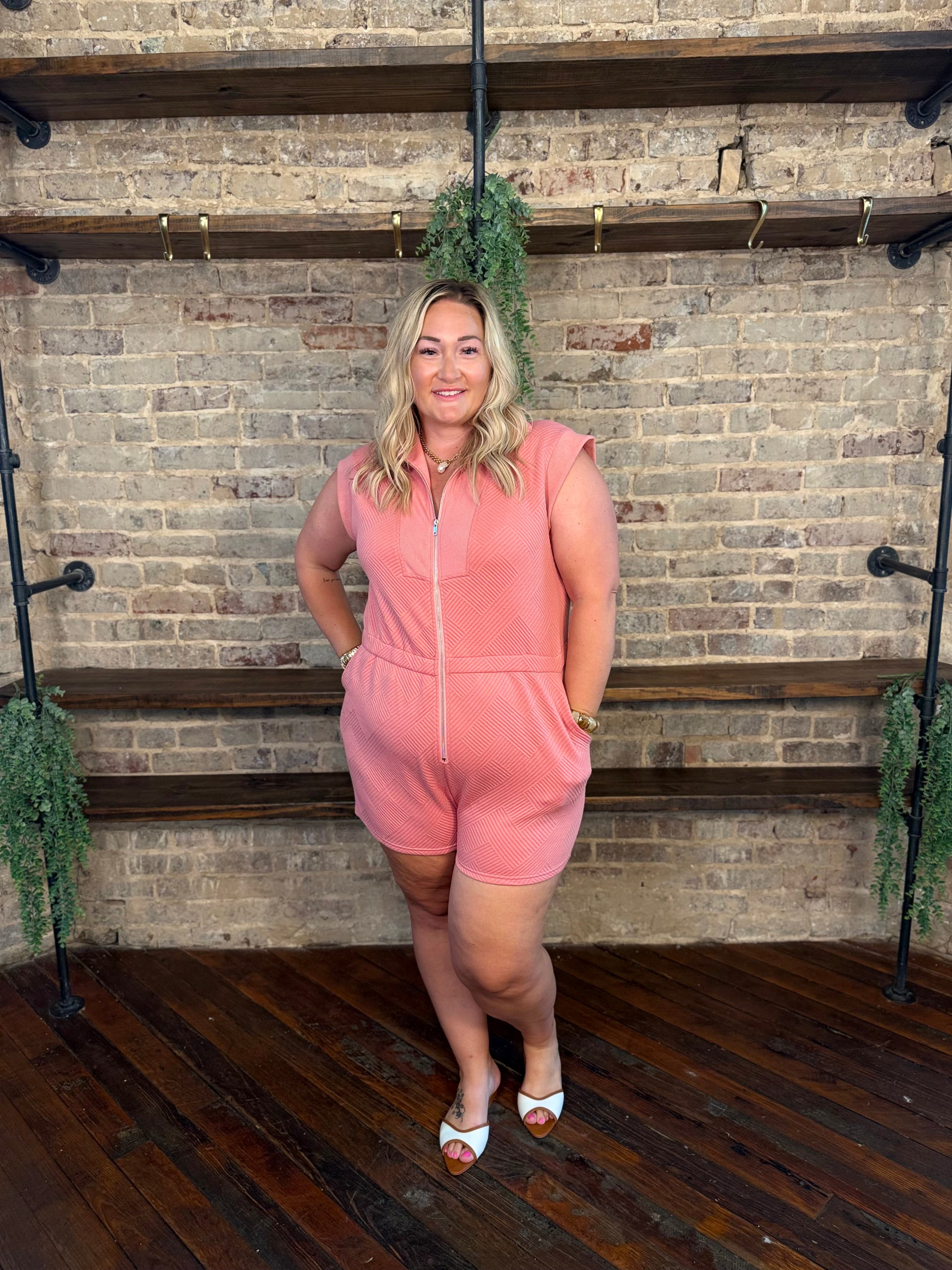 Stevie Zip-Up Romper | PLUS SIZE AVAILABLE