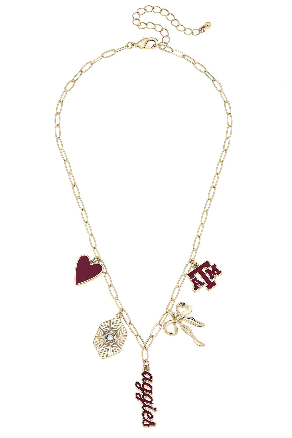 College Paper Clip Charm Collector Necklace