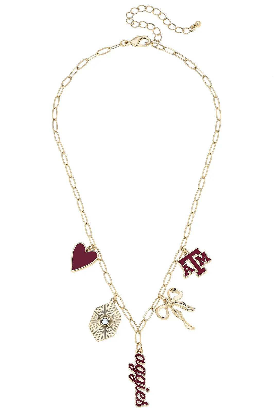 College Paper Clip Charm Collector Necklace