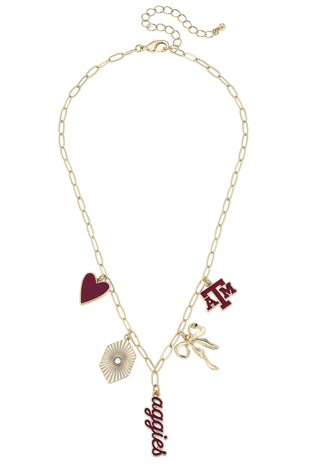 College Paper Clip Charm Collector Necklace