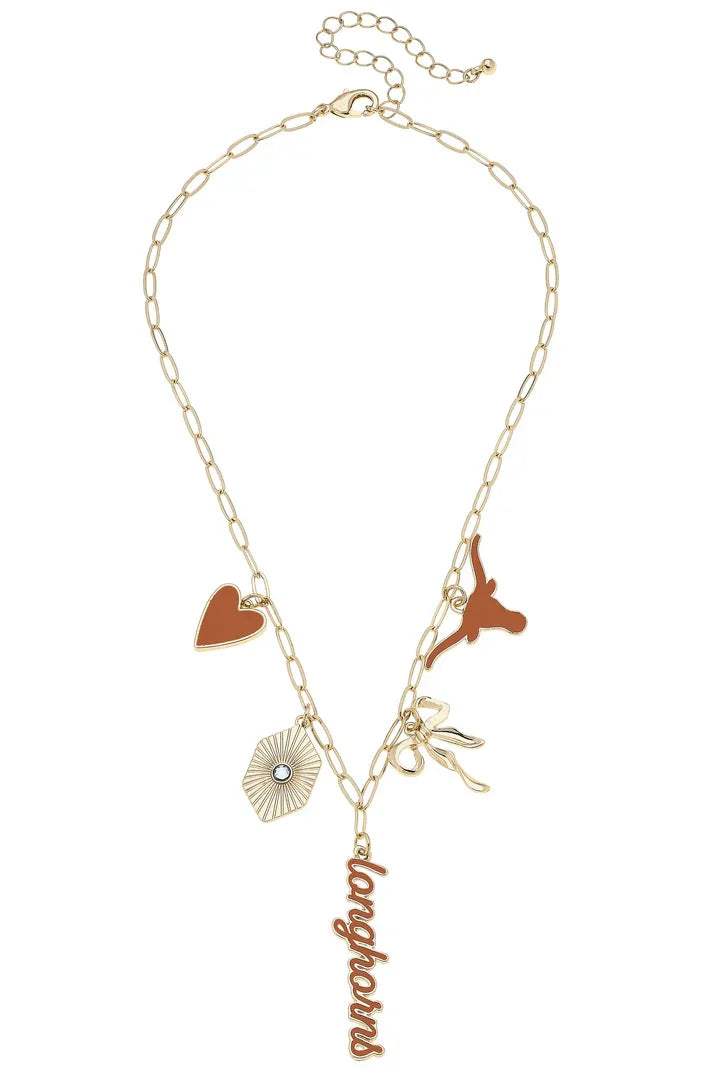 College Paper Clip Charm Collector Necklace
