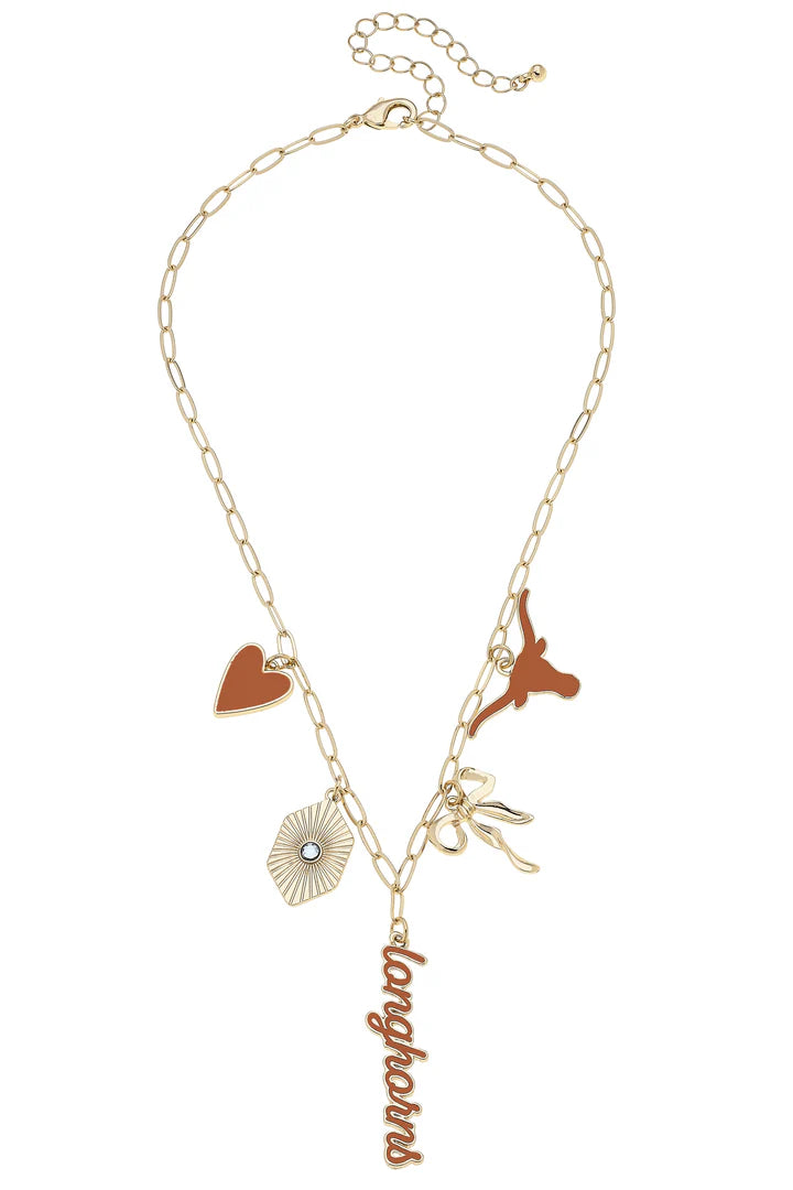 College Paper Clip Charm Collector Necklace